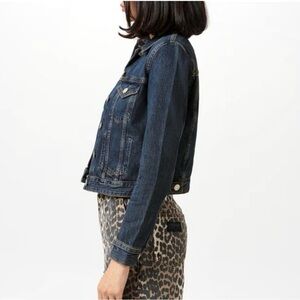 J. Crew Classic Dark Rinse Denim Trucker Jacket